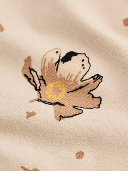 Cream Printed T-Shirt