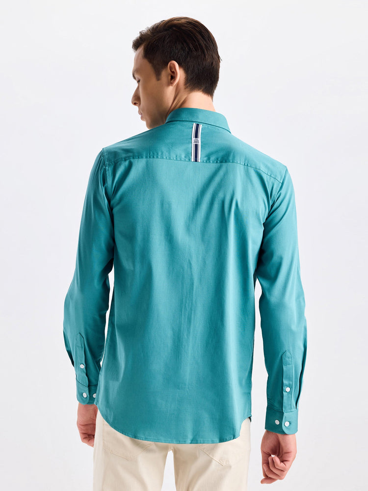 Teal Green Street Wear Shirt