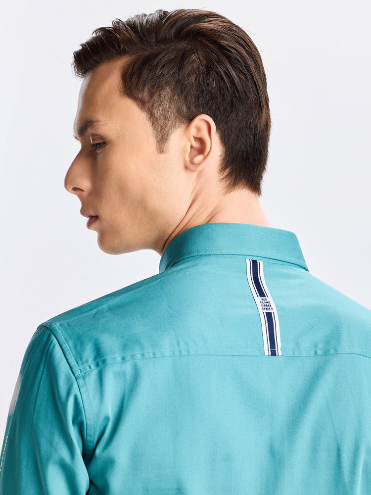 Teal Green Street Wear Shirt