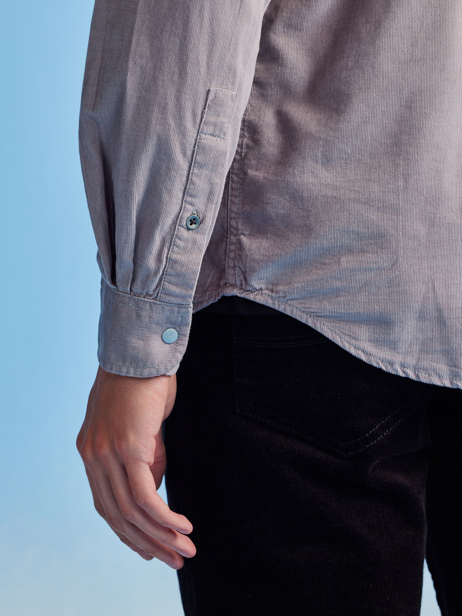 Grey Corduroy Urban Shirt