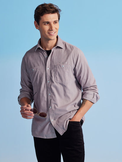 Grey Corduroy Urban Shirt