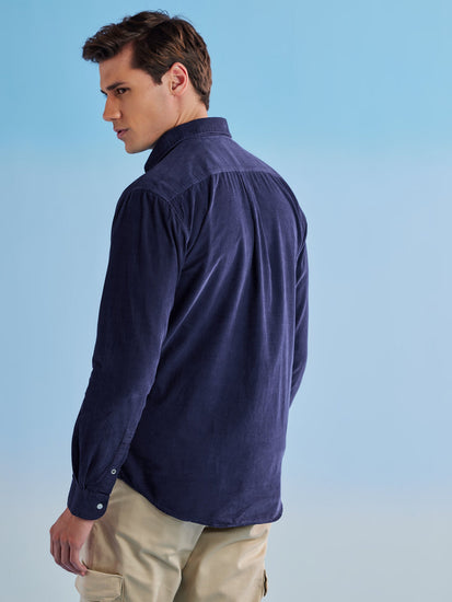 Navy Corduroy Urban Shirt