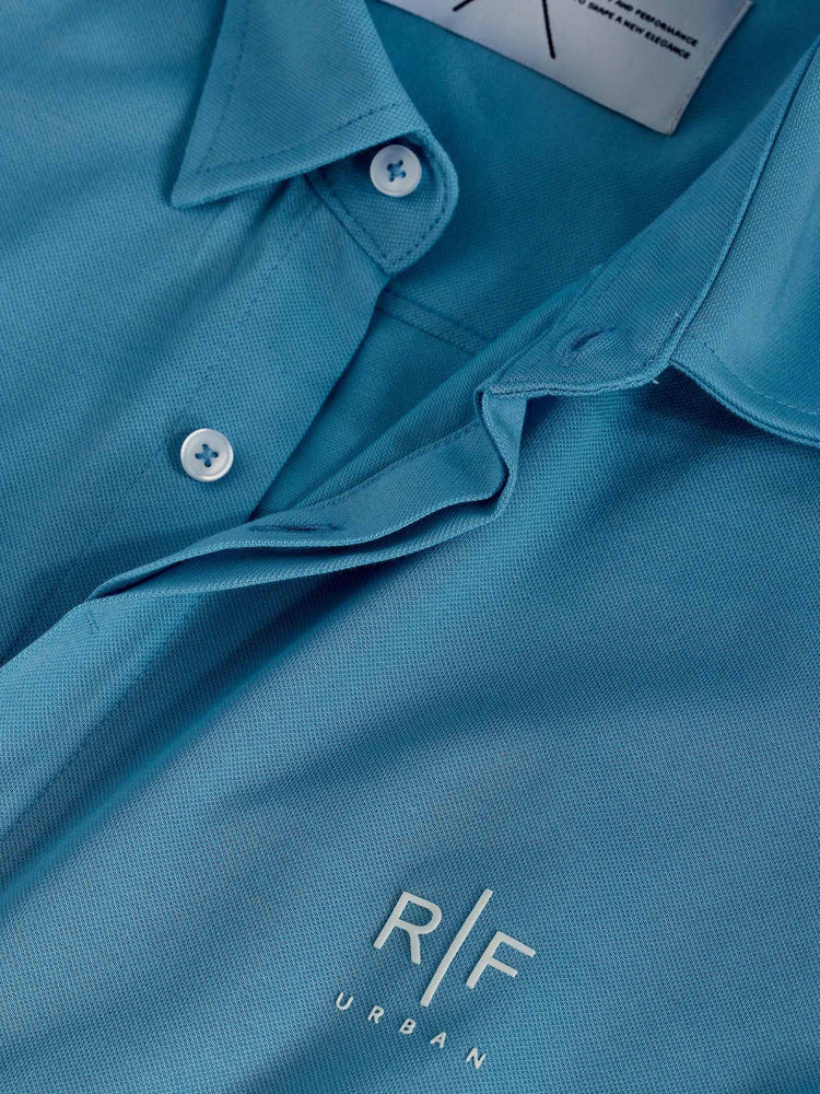 Blue Knitted Urban Stretch Shirt