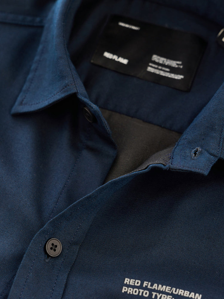 Navy Solid Urban Shirt