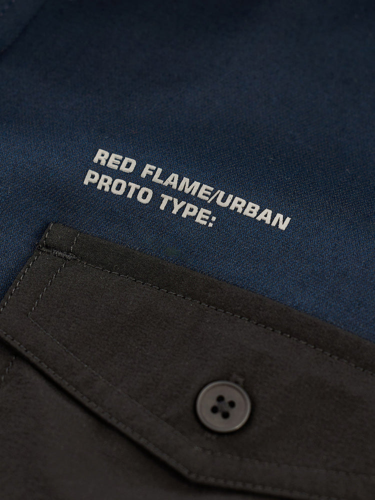 Navy Solid Urban Shirt