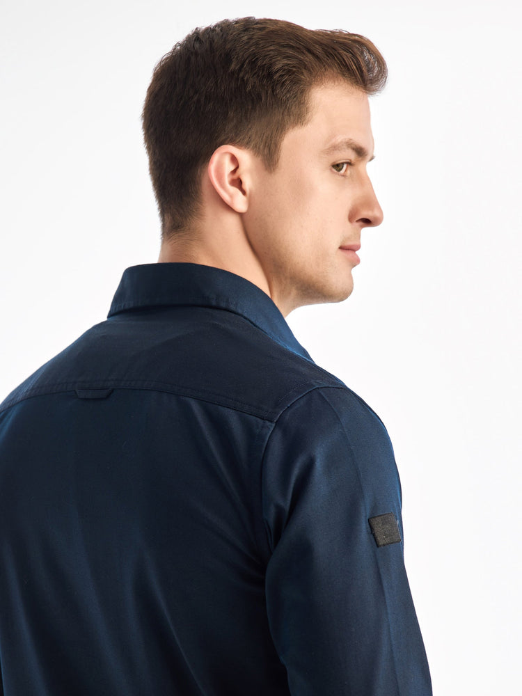 Navy Solid Urban Shirt