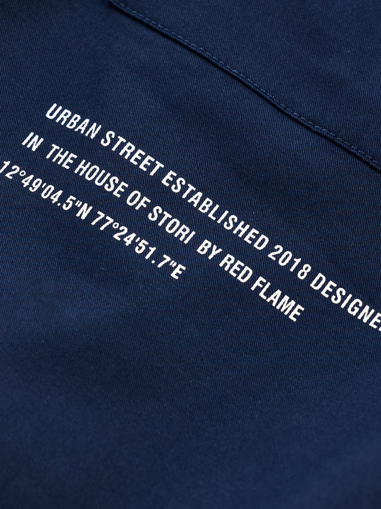 Navy Solid Urban Shirt