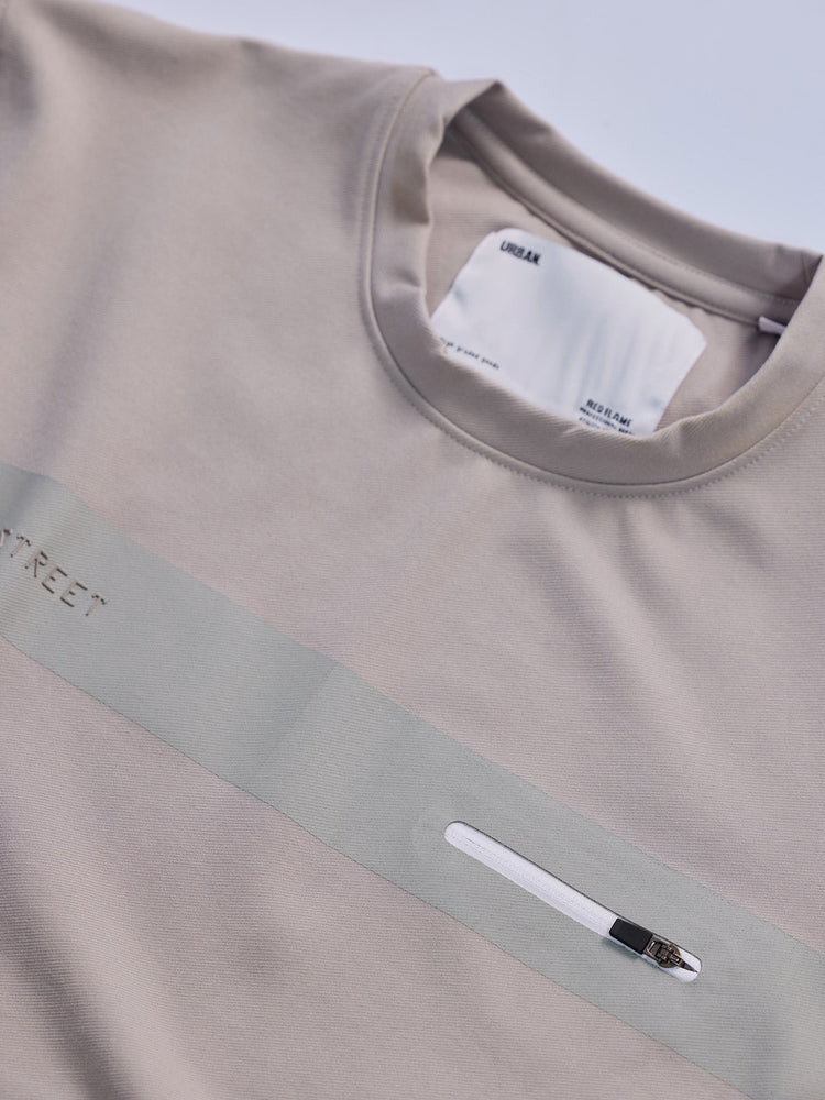 Grey Twill Crew Neck Sweatshirt