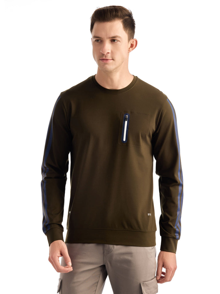 Green Printed Sweatshirt