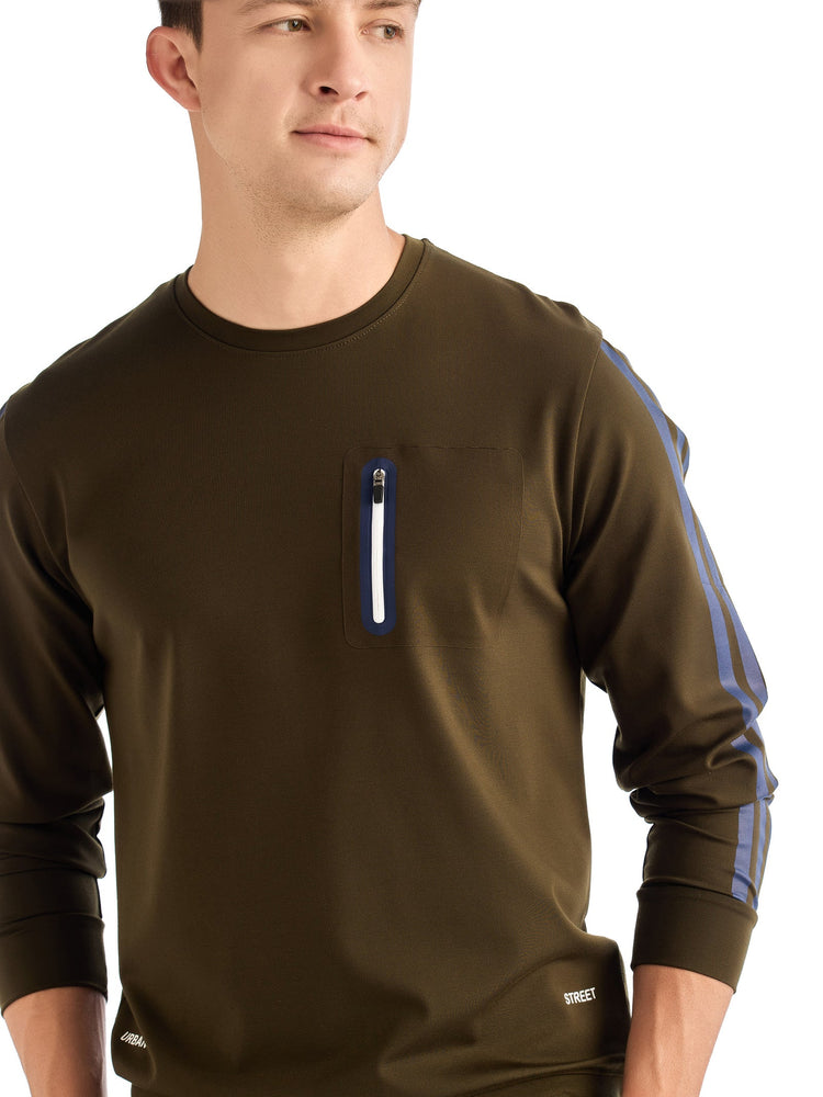 Green Printed Sweatshirt