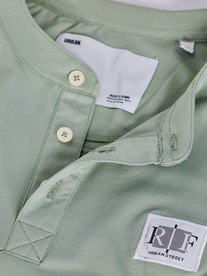 Light Green Henley Sweatshirt