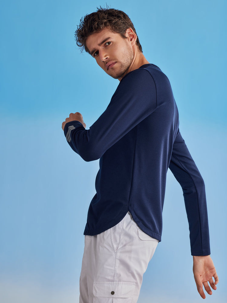 Navy Solid Stretch Urban T-Shirt