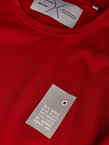 Red Chest Print Urban T-Shirt
