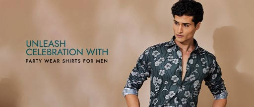 party wear shirt for men - Banner