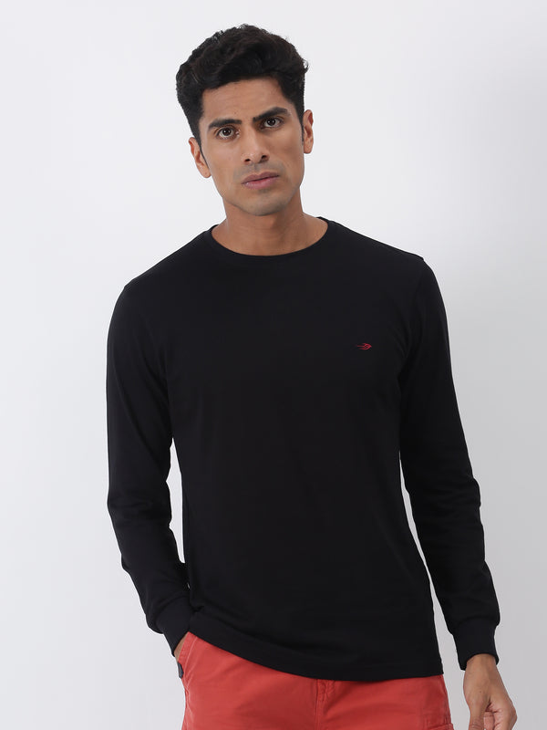 Black  Pure Cotton T-Shirt