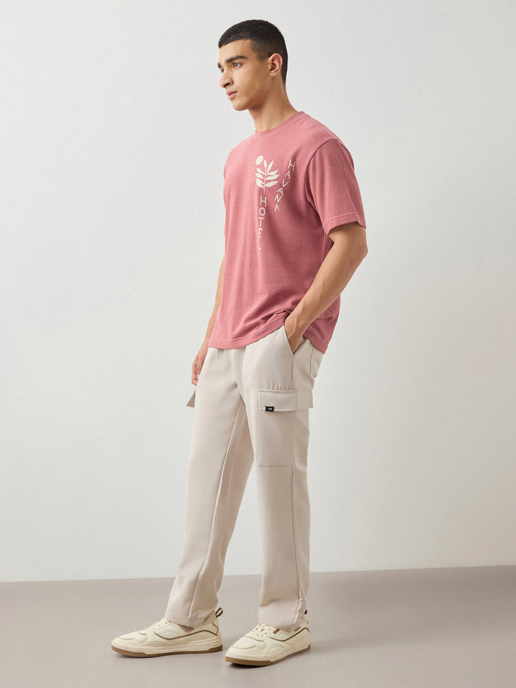 Relaxed Fit Chest Print T-Shirt