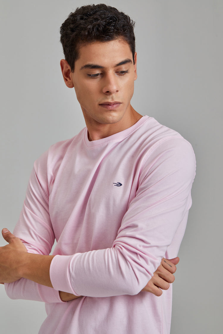 Pink Plain  T-Shirt