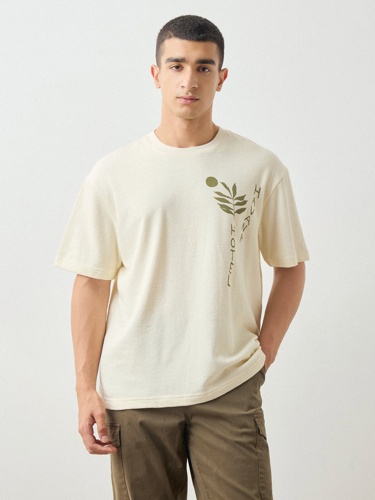 Relaxed Fit Chest Print T-Shirt