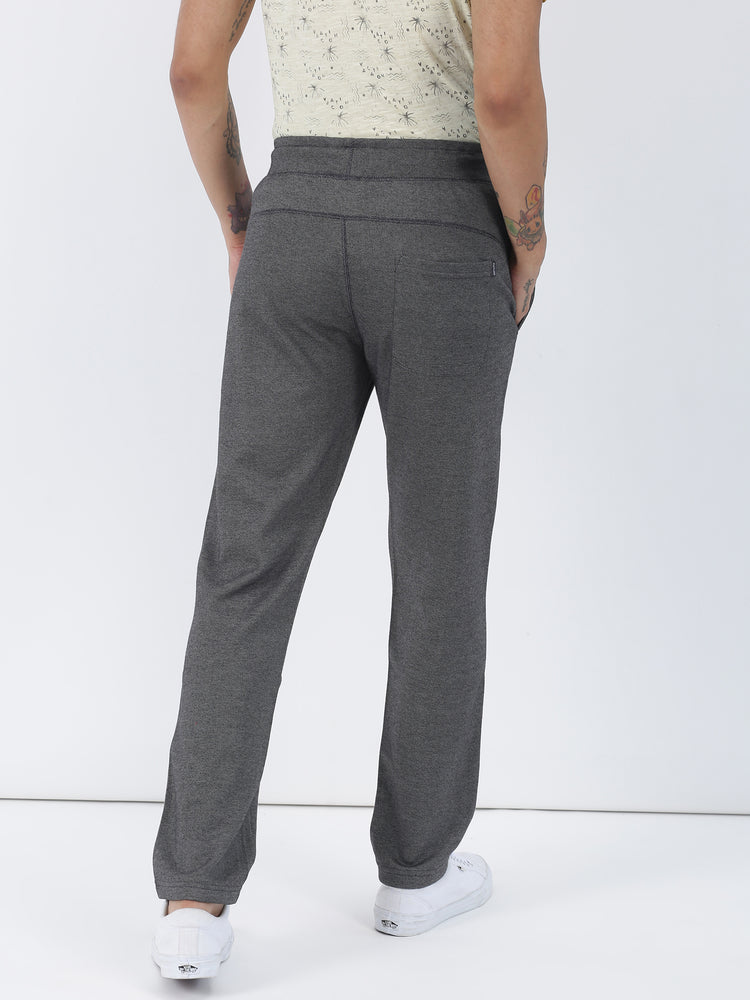 Grey Knits Plain  Track Pant