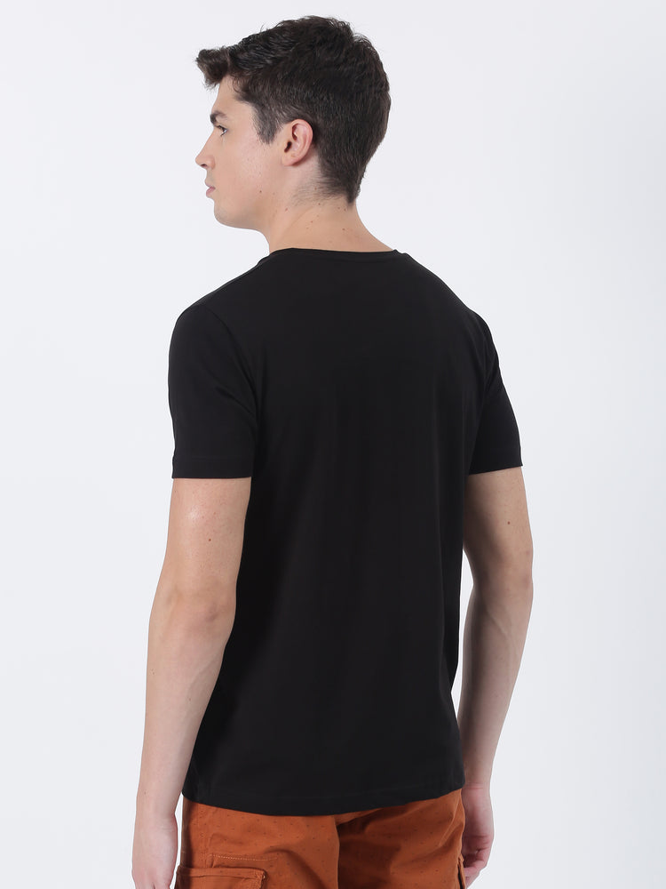 Cotton Stretch V-neck T-Shirt