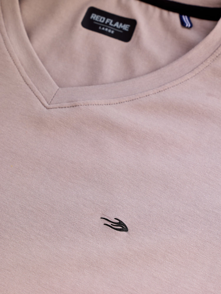 Cotton Stretch V-neck T-Shirt