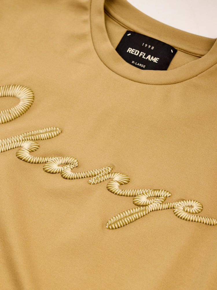 Cream Solid Sweatshirt