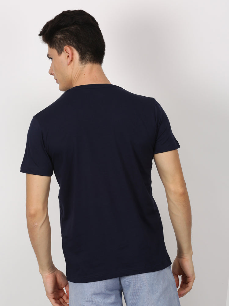 Cotton Stretch V-neck T-Shirt