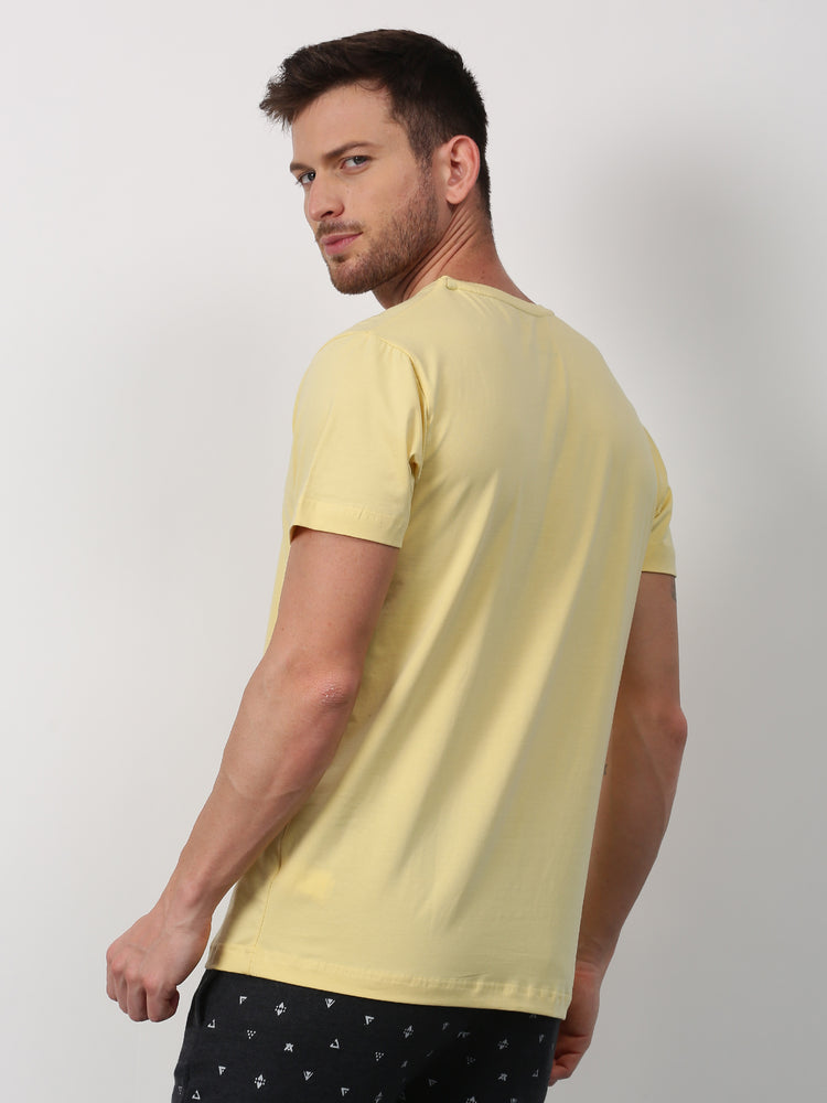 Cotton Stretch V-neck T-Shirt