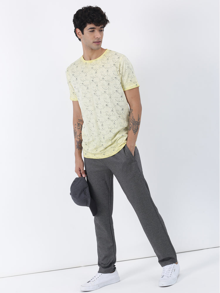 Grey Knits Plain  Track Pant