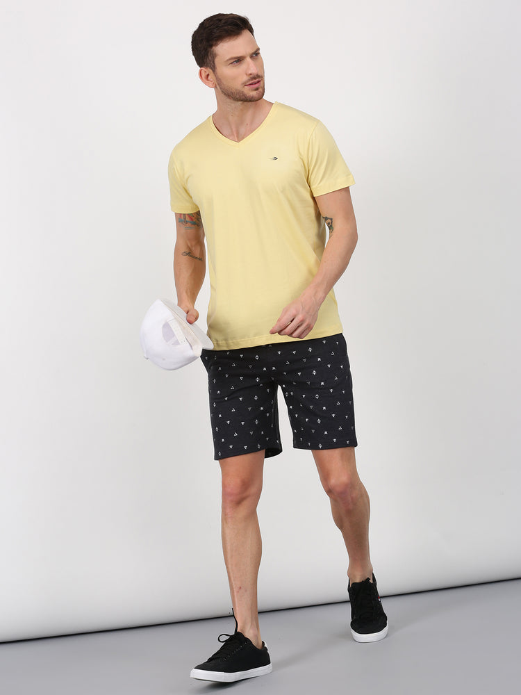 Cotton Stretch V-neck T-Shirt