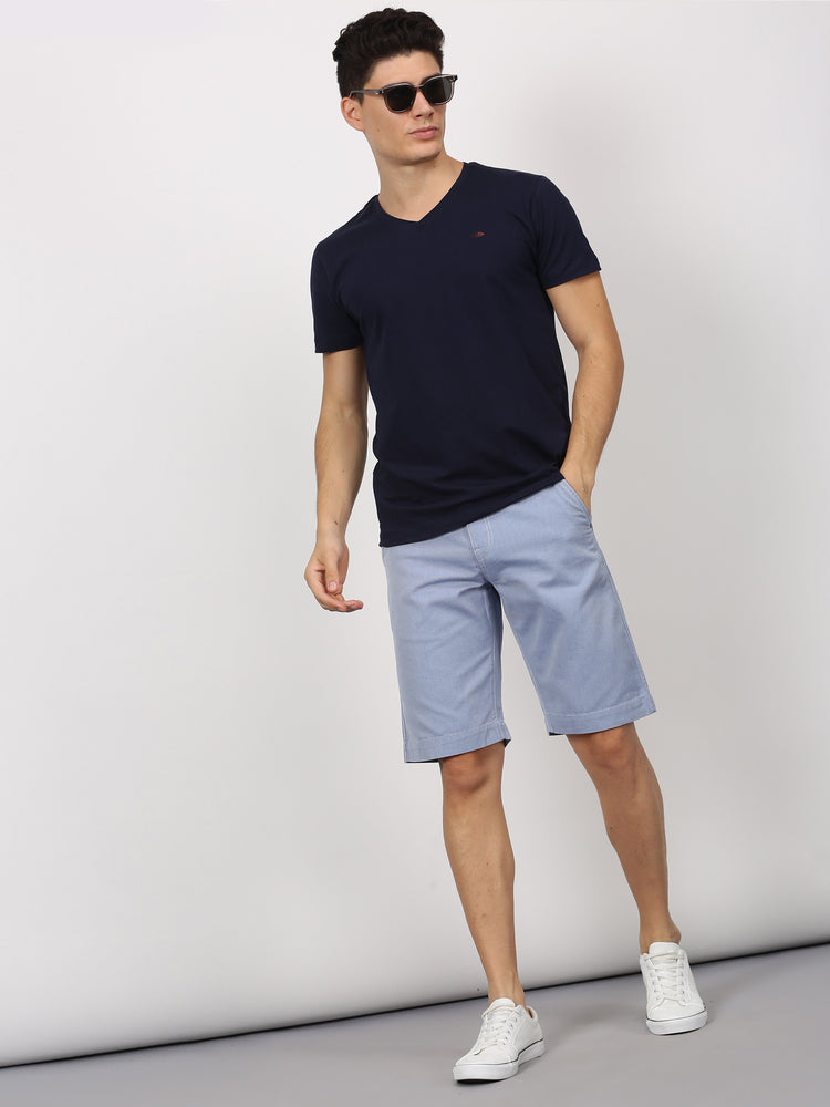 Cotton Stretch V-neck T-Shirt