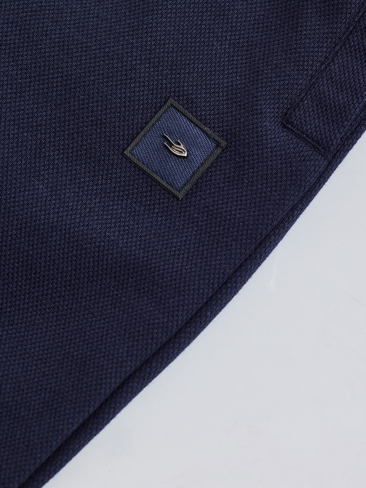 Navy Regular Fit Track Pant