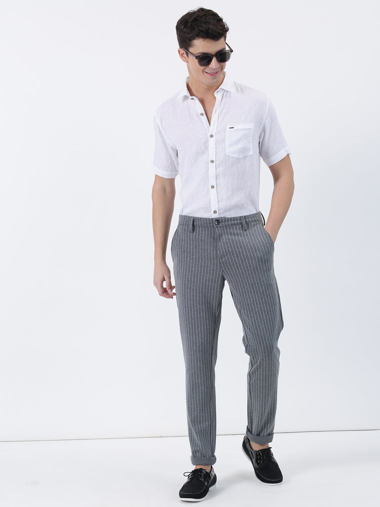 White Linens Plain  Casual Shirt