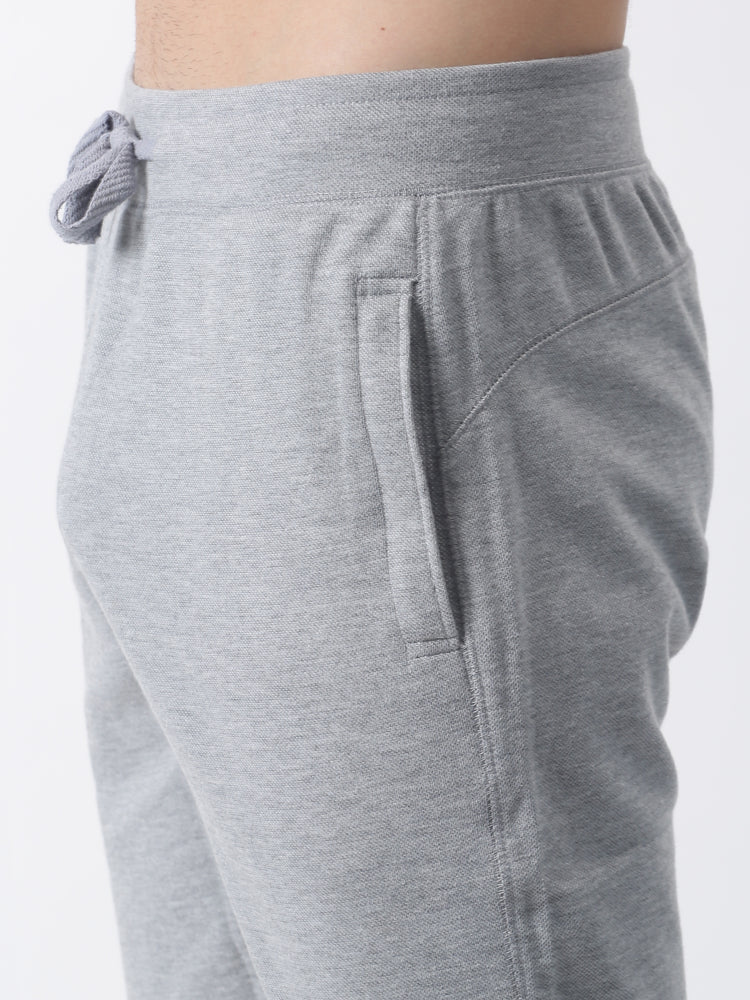 Grey Knits Plain  Shorts