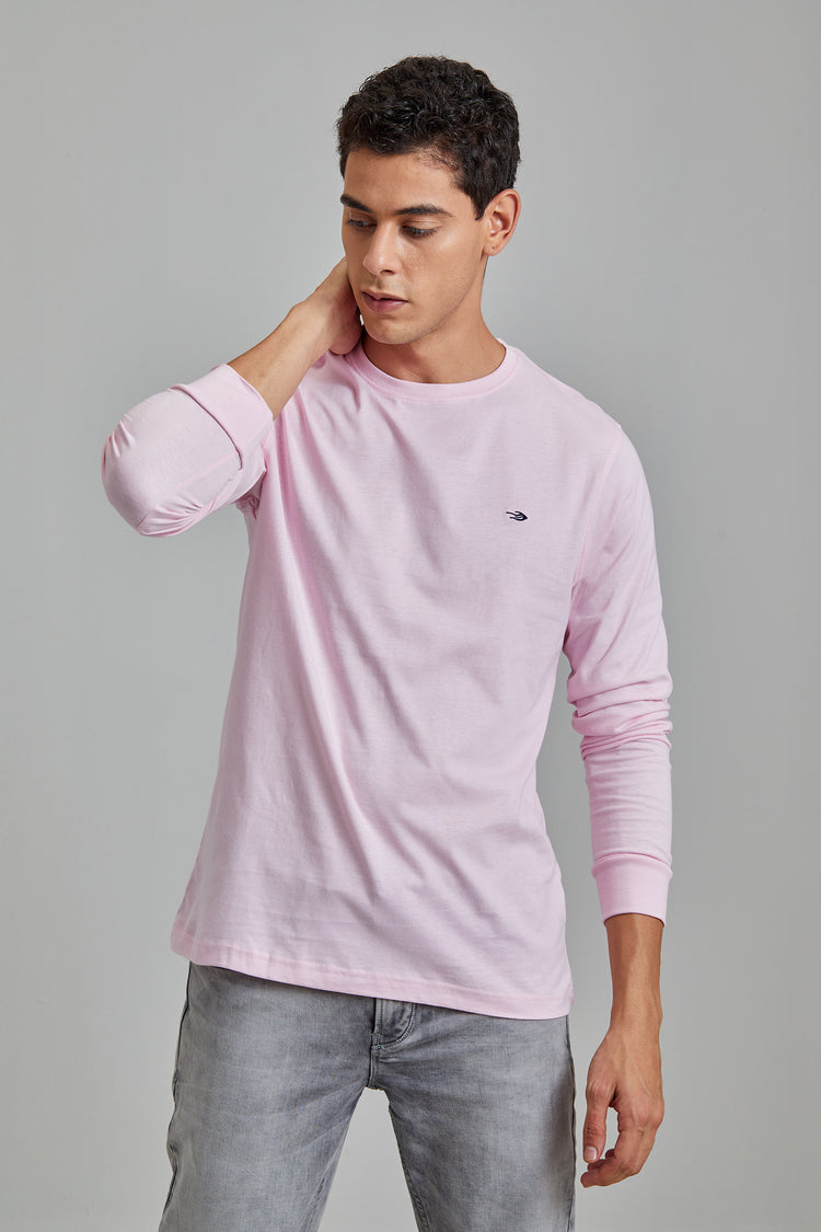 Pink Plain  T-Shirt