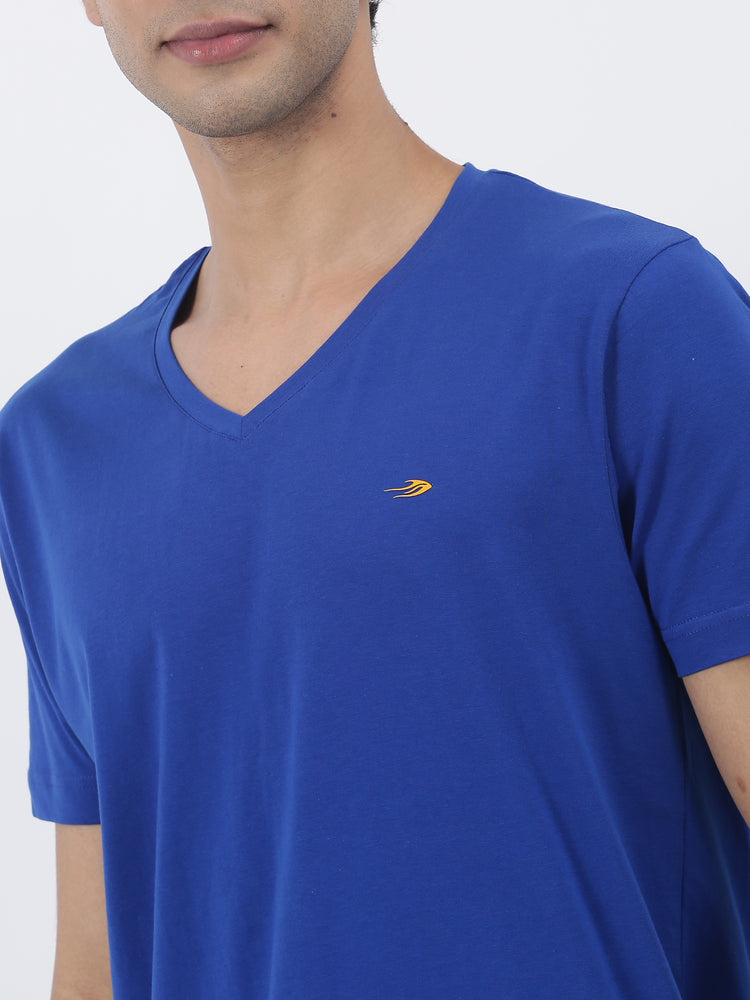 Cotton Stretch V-neck T-Shirt