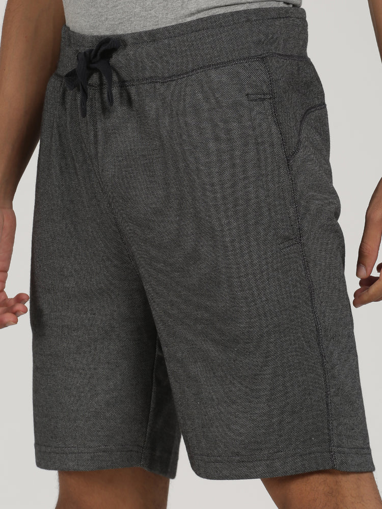 Grey Knits Plain  Shorts