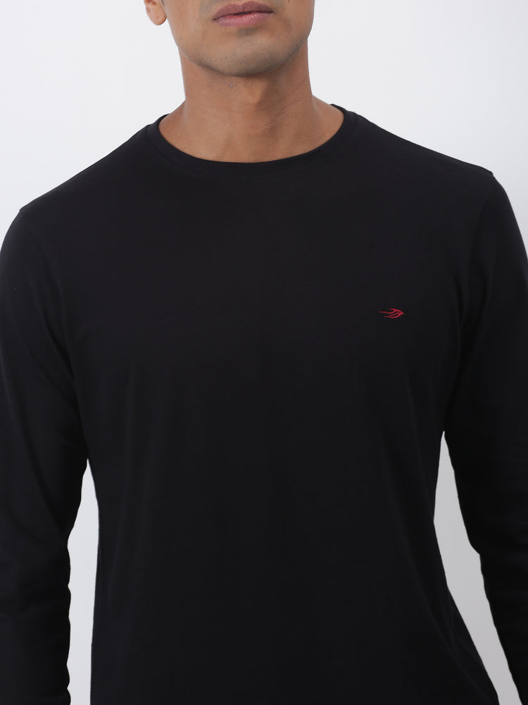 Black  Pure Cotton T-Shirt
