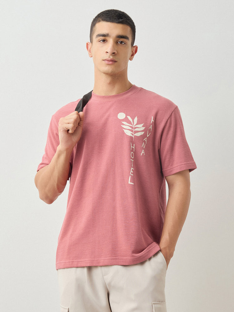 Relaxed Fit Chest Print T-Shirt