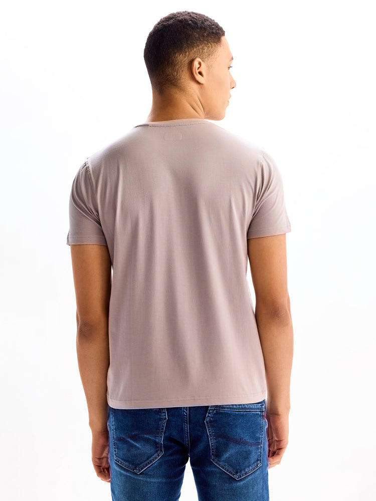 Cotton Stretch V-neck T-Shirt