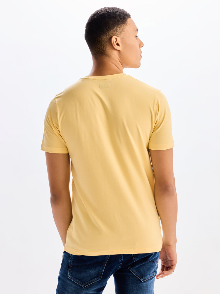 Cotton Stretch V-neck T-Shirt