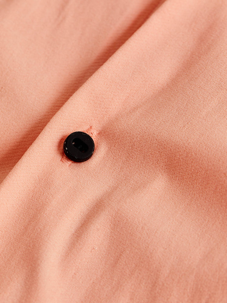 Orange Poly Stretch Cut-Way Collar Shirt