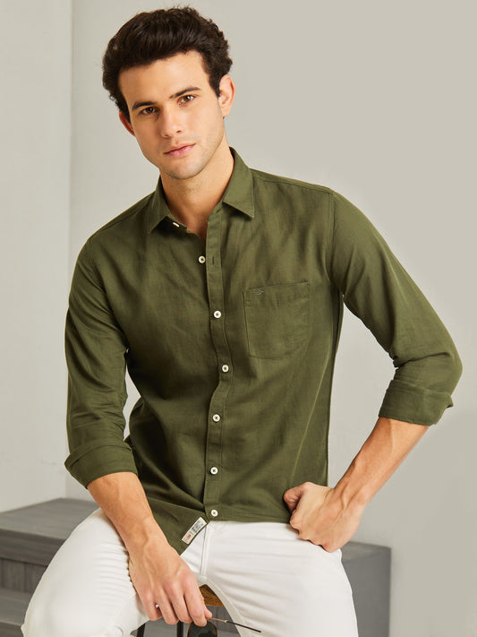 Linen Cotton Blend Shirt