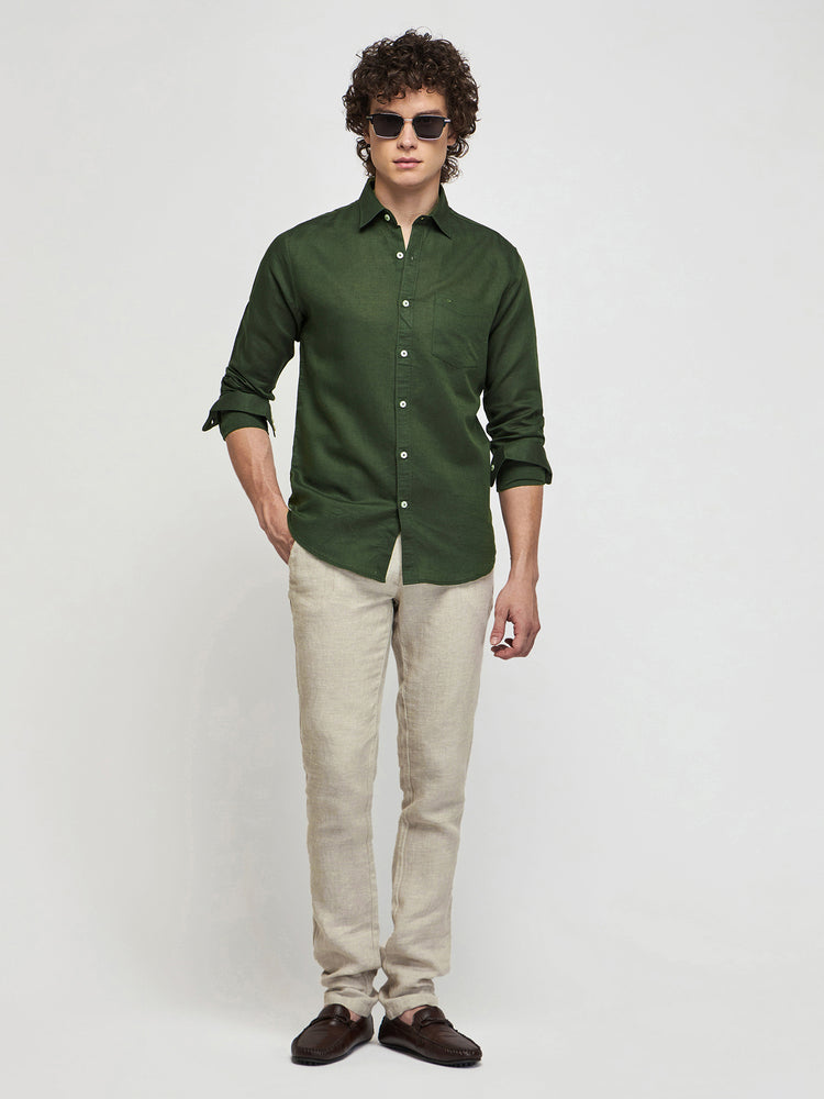 Linen Cotton Blend Shirt