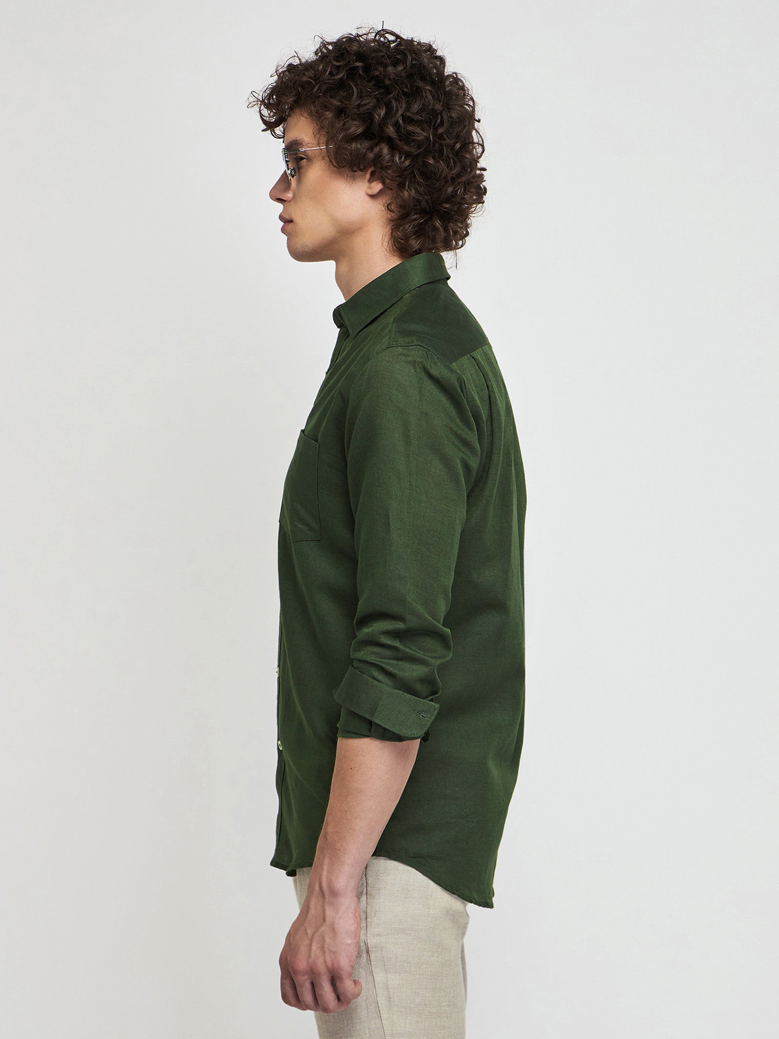 Linen Cotton Blend Shirt