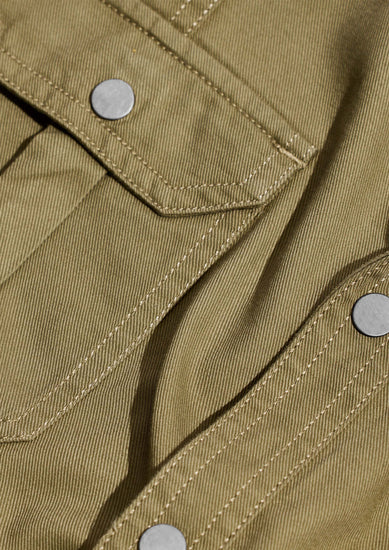 Green Twill Cargo Shirt