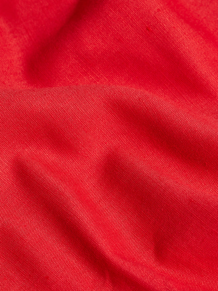 Red Plain Kurta