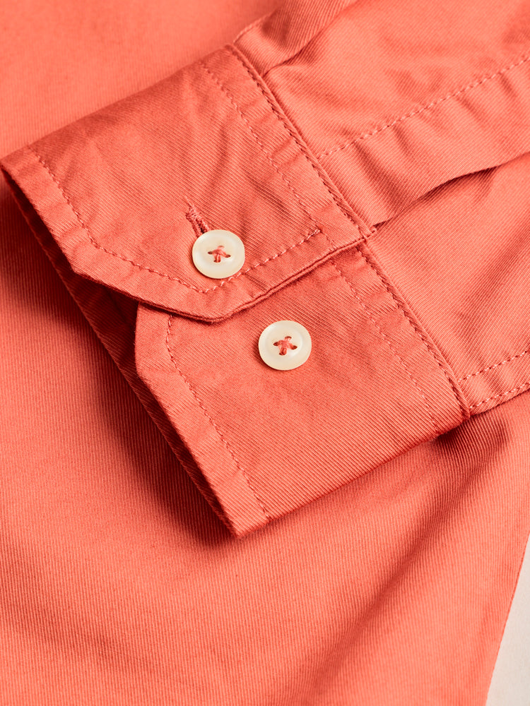 Orange Solid Shirt