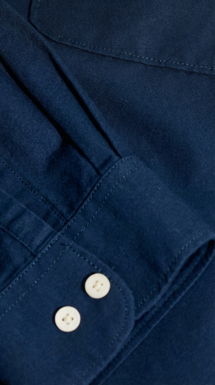 Navy Plain Kurta