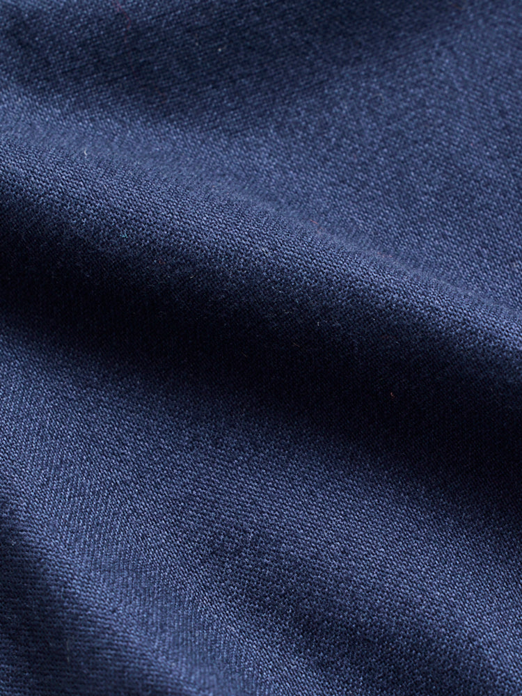 Navy Pure Cotton Solid Shirt